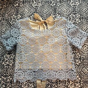 DO+BE Lace Overlay Top